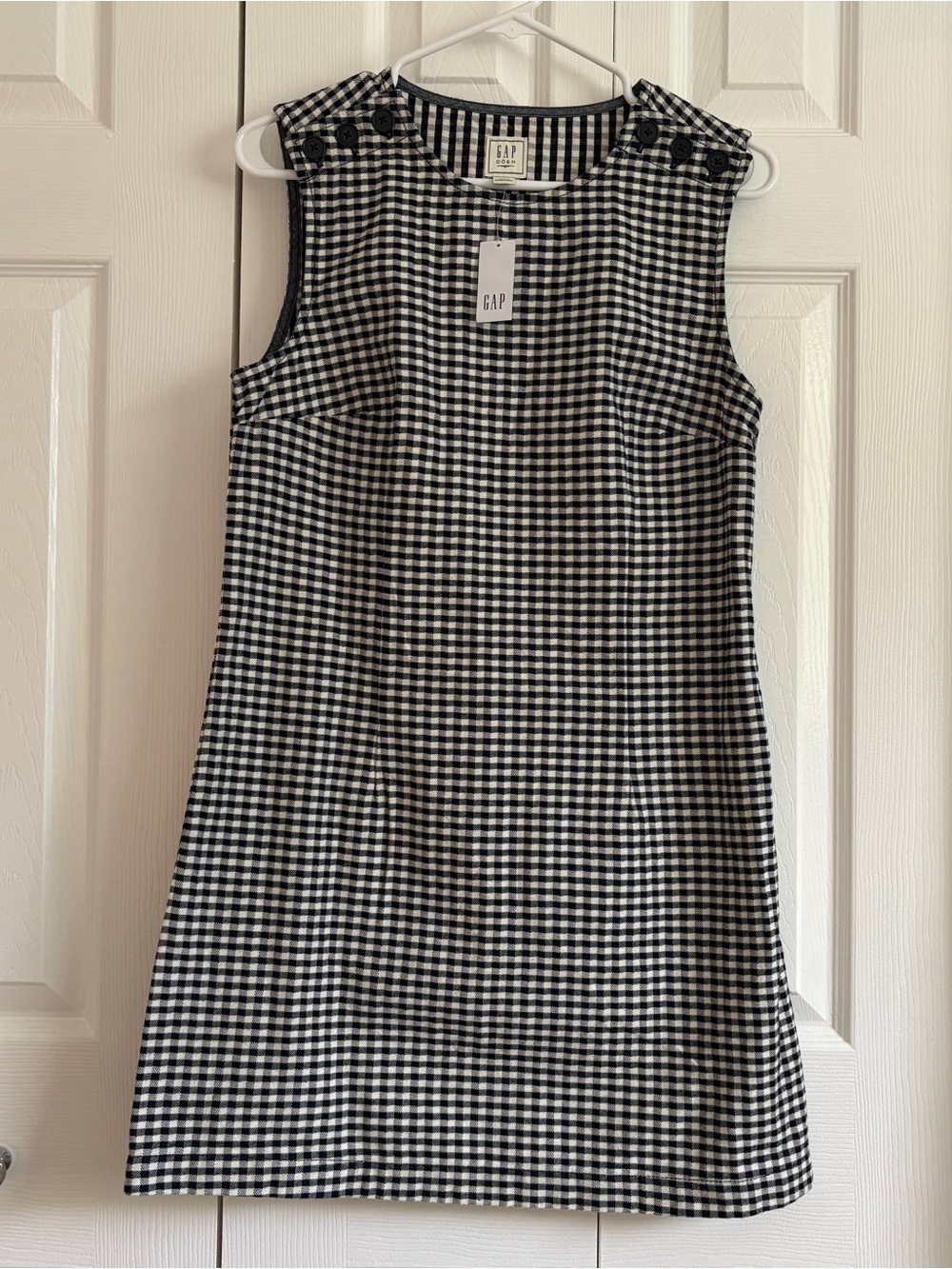 Gap x DOEN Denim Gingham Mini Dress - Picture 2 of 11